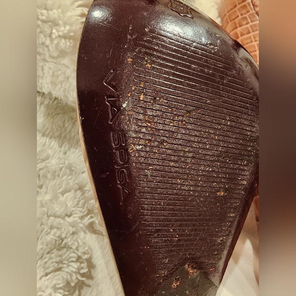 Via Spiga Blush Pink Faux Croc Pointed Heels- 8M - Picture 6 of 16